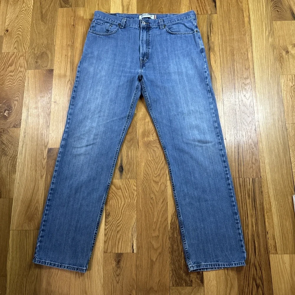 LEVIS 505 Mens 38x34 505 Black Batwing Red‎ Tab Reg Straight Fit Vintage Y2K